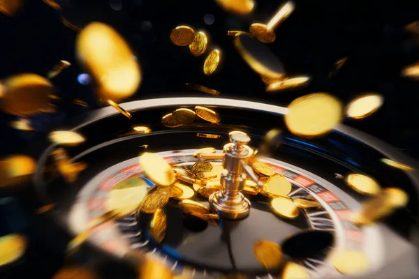 Uma mulher sorrindo enquanto joga online em seu laptop, cercada por elementos de cassino em néon, destacando a coleção diversificada de jogos do BB22.